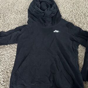Nike Black Pullover Hoodie small cowl neck hoodie
